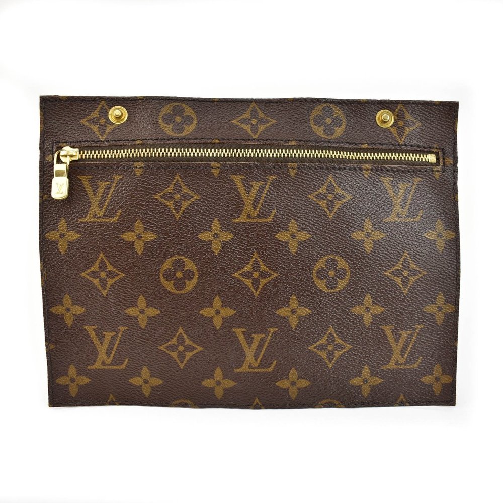 LOUIS VUITTON: Brown, "LV" Logo Inner Snap Pouch For Randonnee Bag (nu)